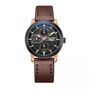 Alexandre Christie AC 6562 Rosegold Black Lady Leather BFLBRBA